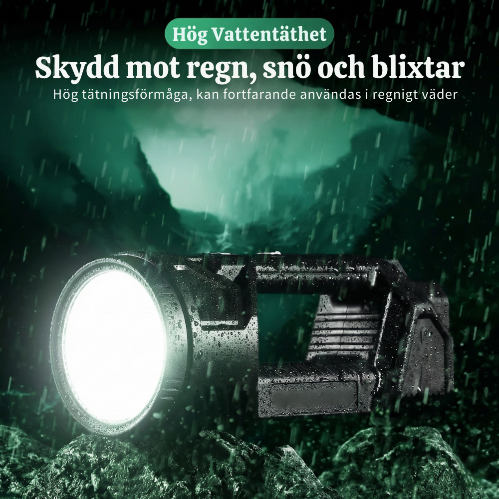 UltraRay™ – Långräckviddig Taktisk LED Ficklampa