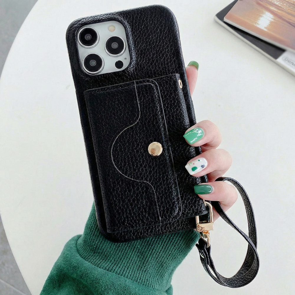 ChicCarry™ – Skyddande Mobilplånboksfodral med Spegel