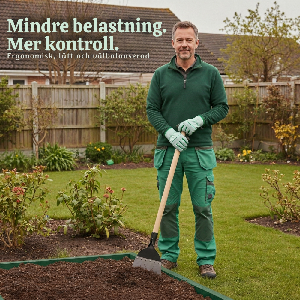 TerraPro™ – Hållbar Multi-Användbar Trädgårdsspade i Stålblad
