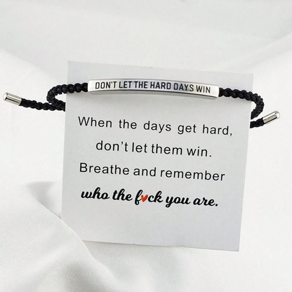 EchoLine™ – Flätat Inspirerande Armband i Rostfritt Stål
