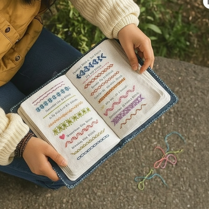 SoftStitch™ – Tygbroderi Övnings- & Lärobok