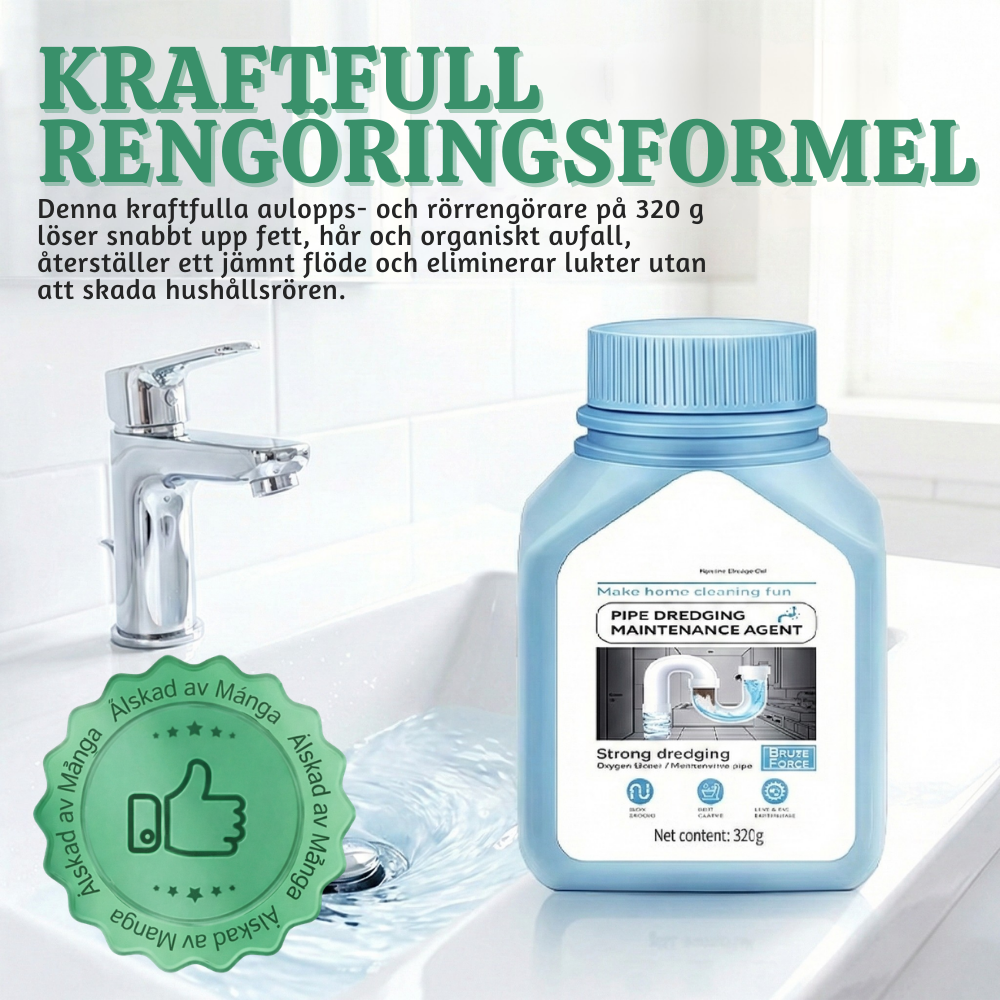FlowFix™ – Kraftfullt Pulver för Avlopps- och Rörproppsborttagning