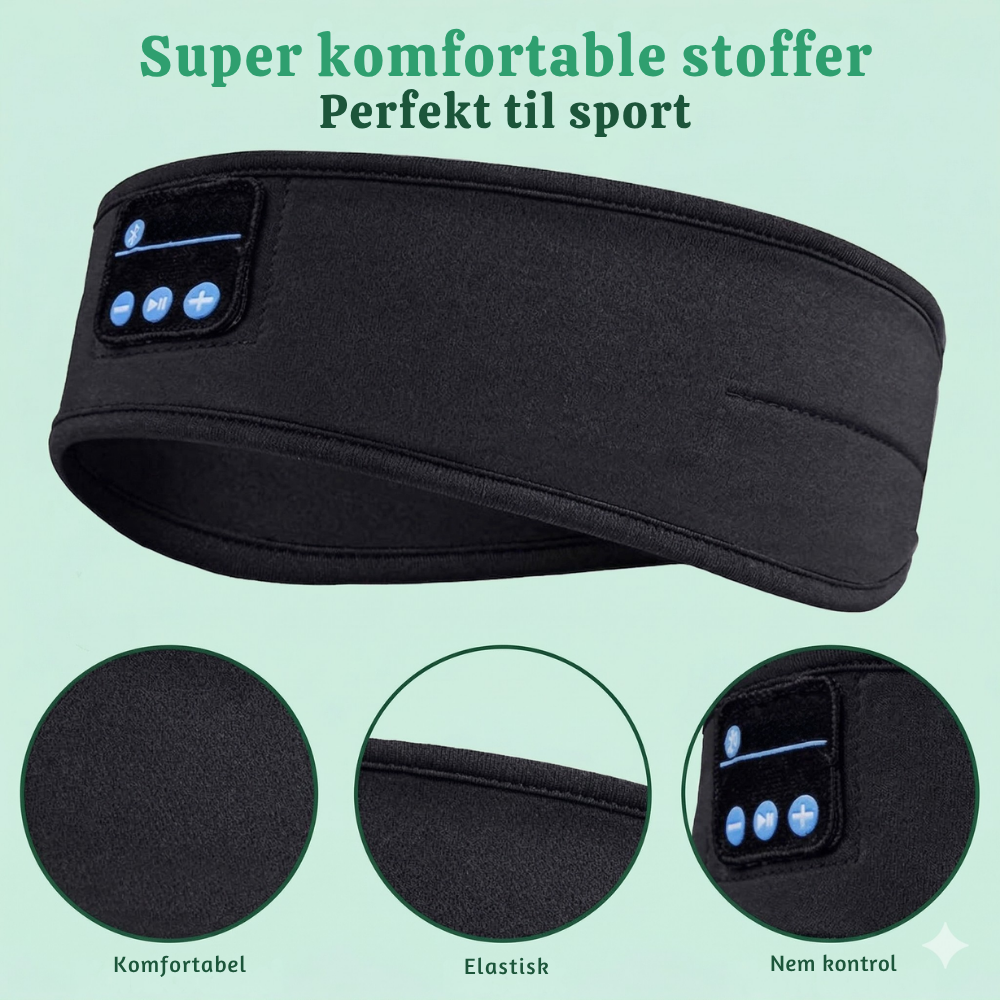 QuietRest™ – Trådlös Brusreducerande Sovmask Headband