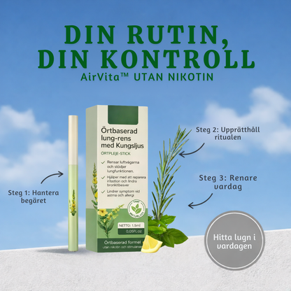 AirVita™ – Nikotinfri Ört Vape-Inhalator