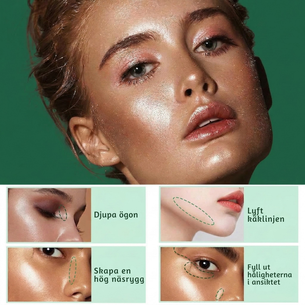GlowSkin™ – Multi-Användbar Ansikts Shimmer Stick Kollektion