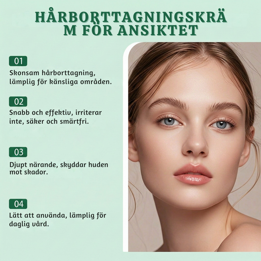 PureVel™ – Skonsam Ansiktshårborttagningskräm för Känslig Hud