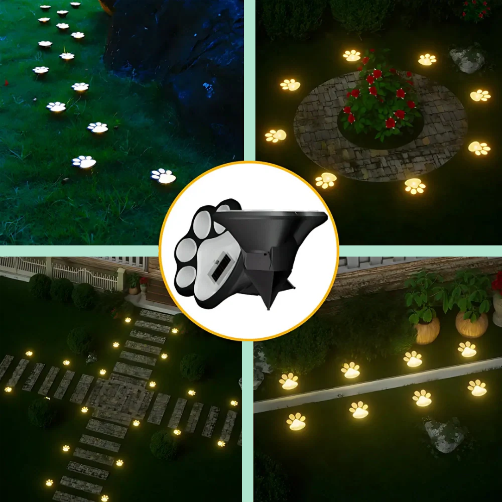 GlowPaws™ – Soldrivna Utomhus Tass Stig Lampor