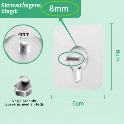 WallGrip™ – Stark Självhäftande Väggkrok