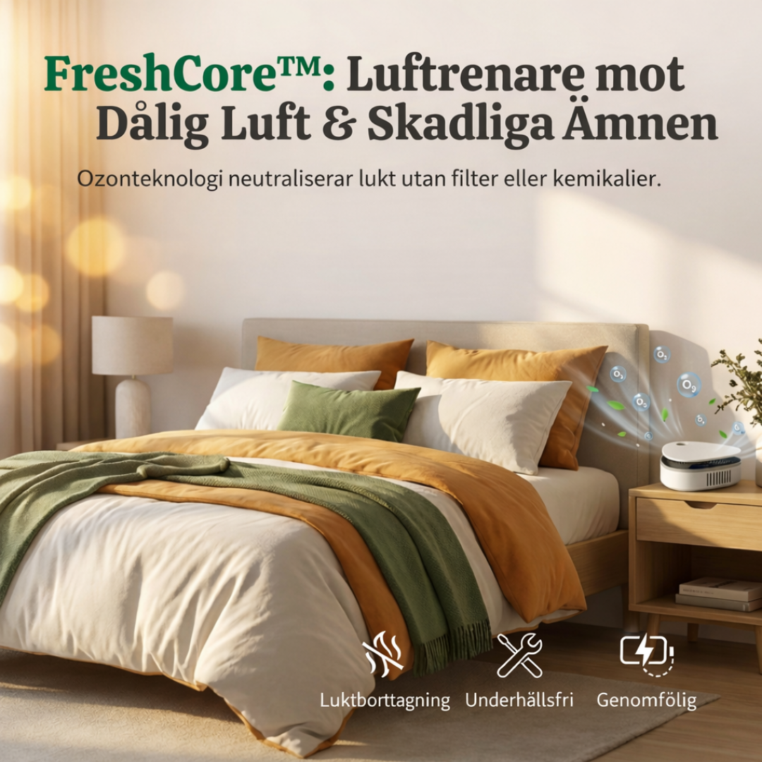 FreshCore™ – Smart Luktfri Ozonluftrenare