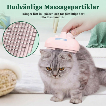 SteamFur™ – Kylande Pälsvårdsborste med Mist för Husdjur