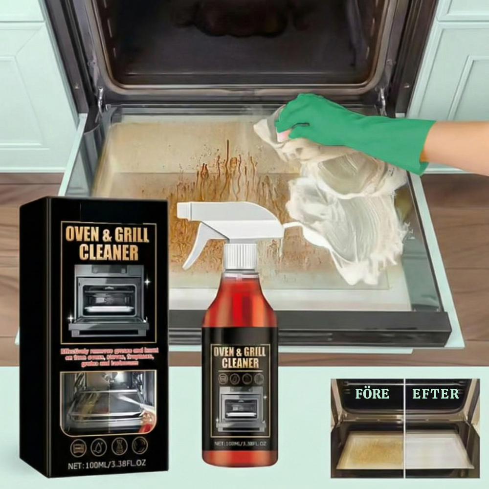 CleanCrust™ – Snabbverkande Ugn- & Grillrengöringsspray