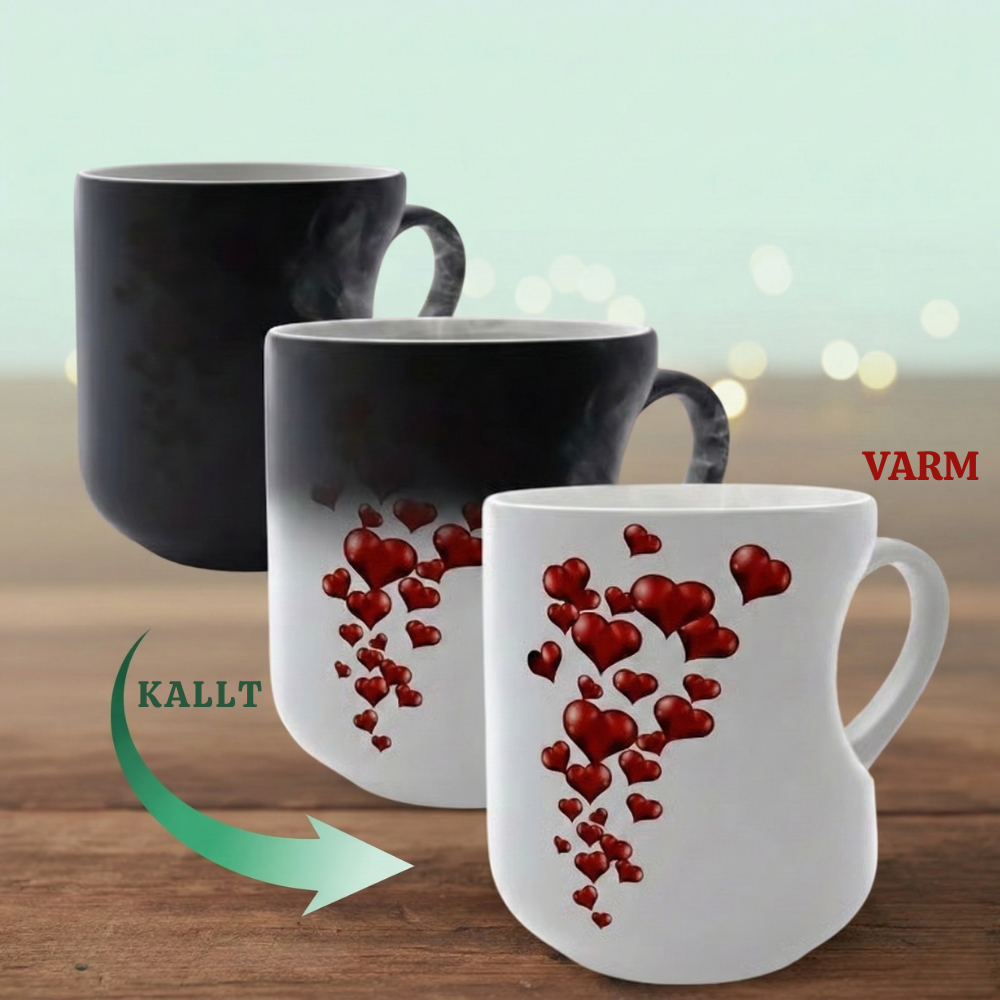 LoveBloom™ – Magisk Romantisk Färgskiftande Keramisk Mugg