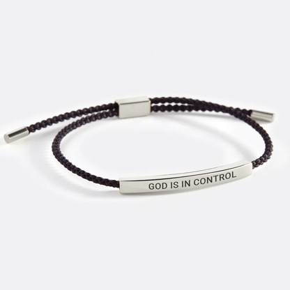 EchoLine™ – Flätat Inspirerande Armband i Rostfritt Stål