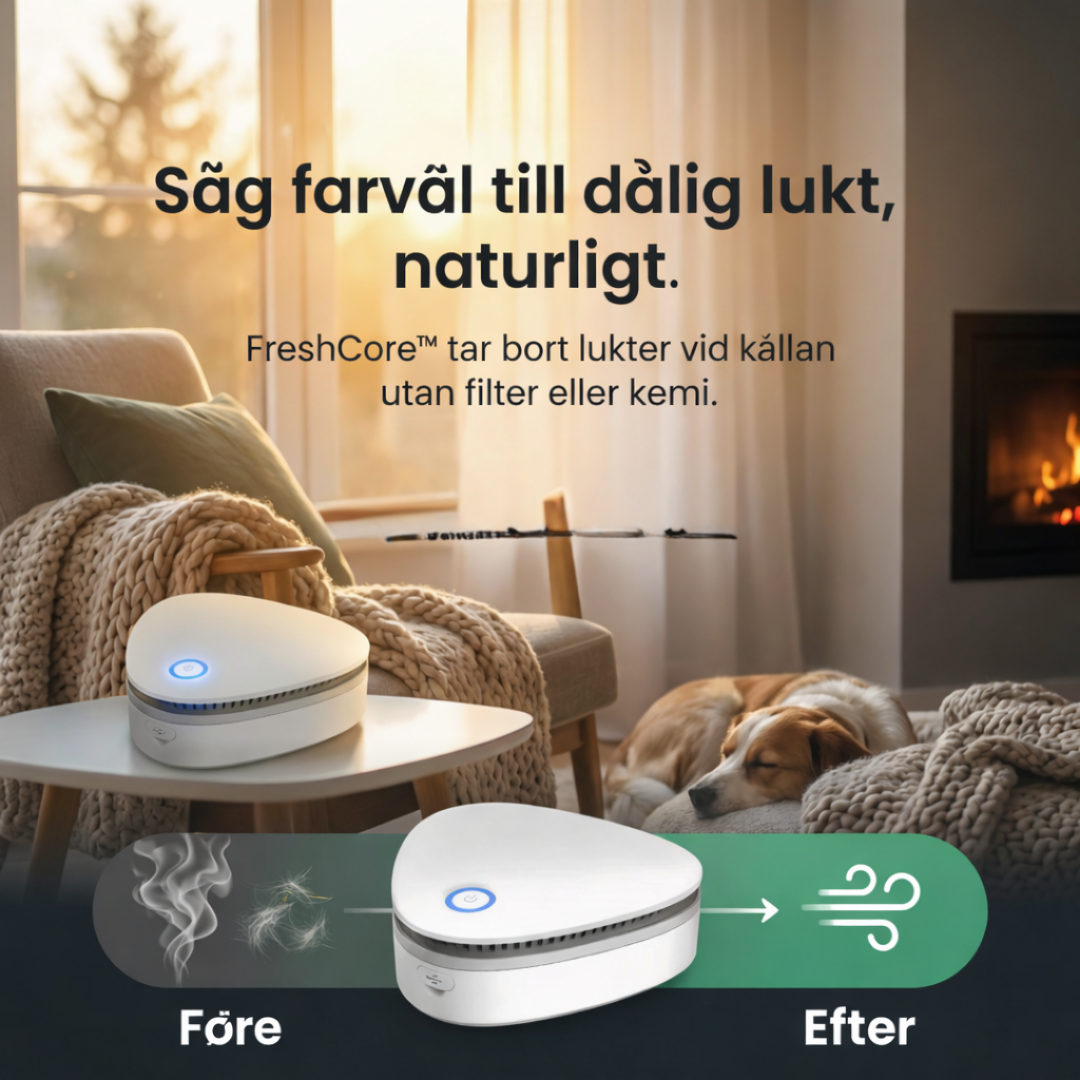 FreshCore™ – Smart Luktfri Ozonluftrenare