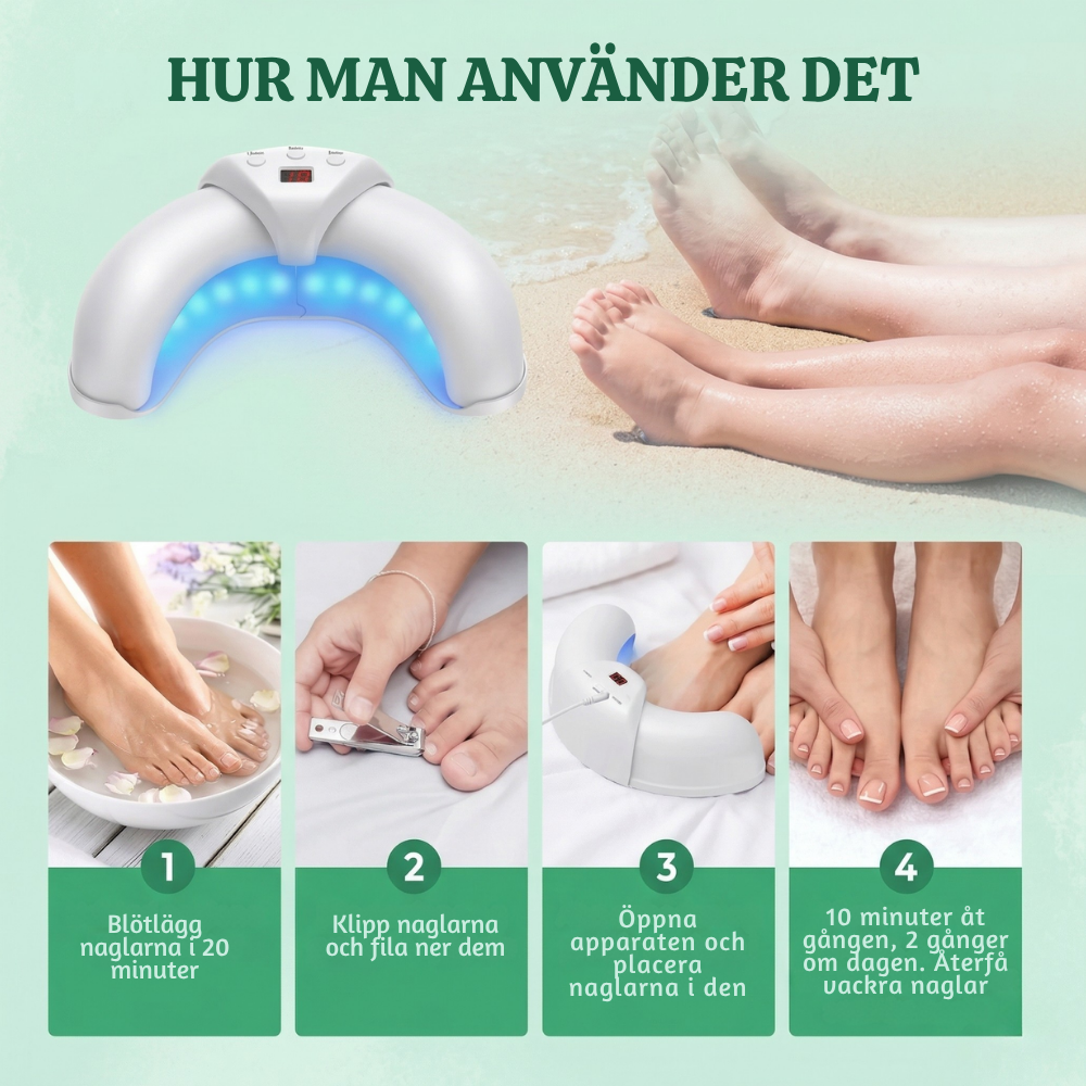 NailRevive™ – Avancerad 3-i-1 Nagelbehandlings Ljusenhet