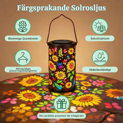 FloraGlow™ – Färgglad Soldriven Blomster Lykta Lampa