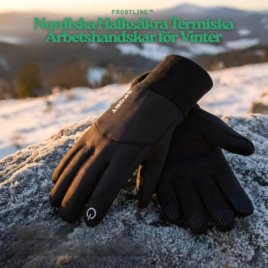 FrostLine™ – Nordiska Halksäkra Termiska Arbetshandskar för Vinter
