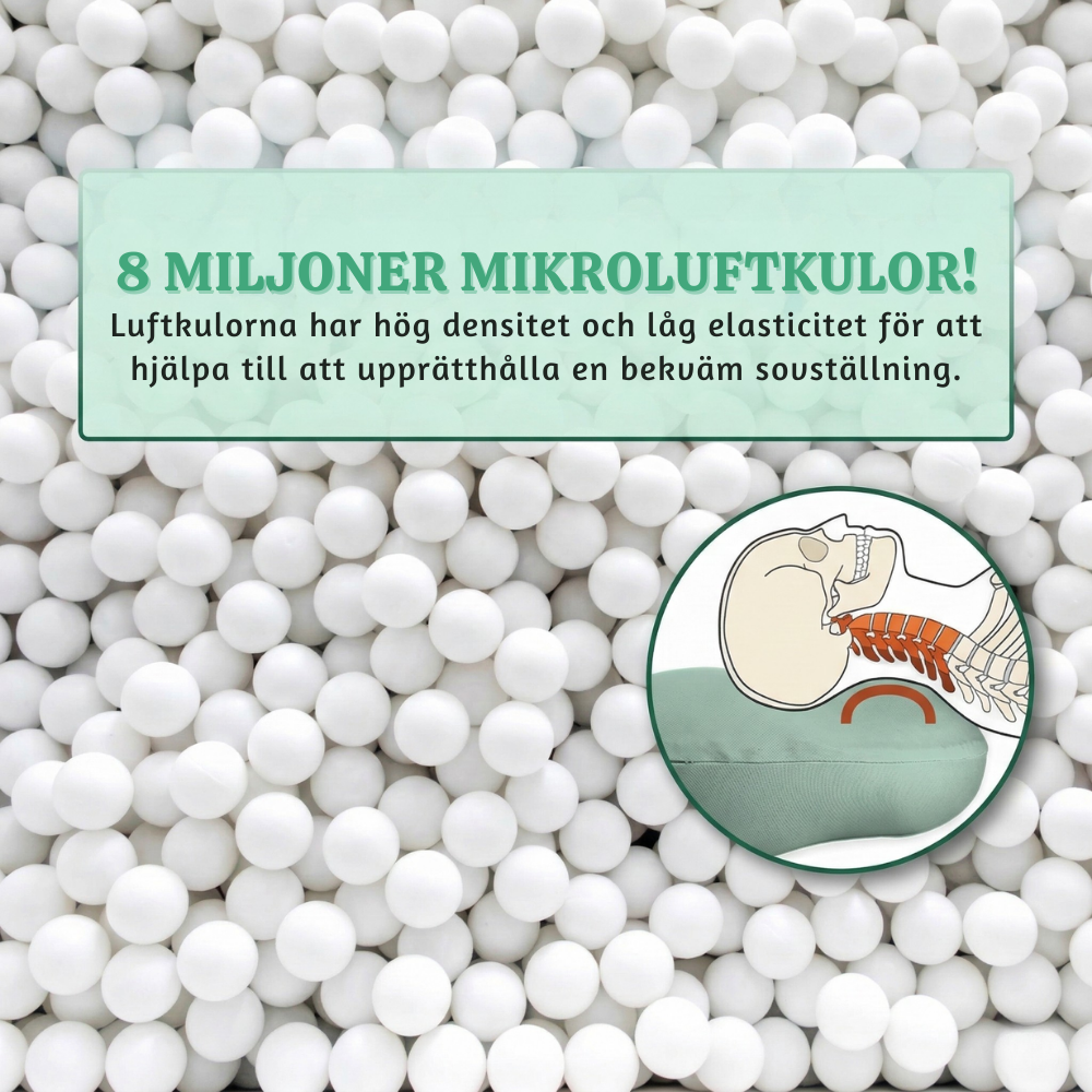 CloudCradle™ – Ergonomisk Microbead Sovstödskudde