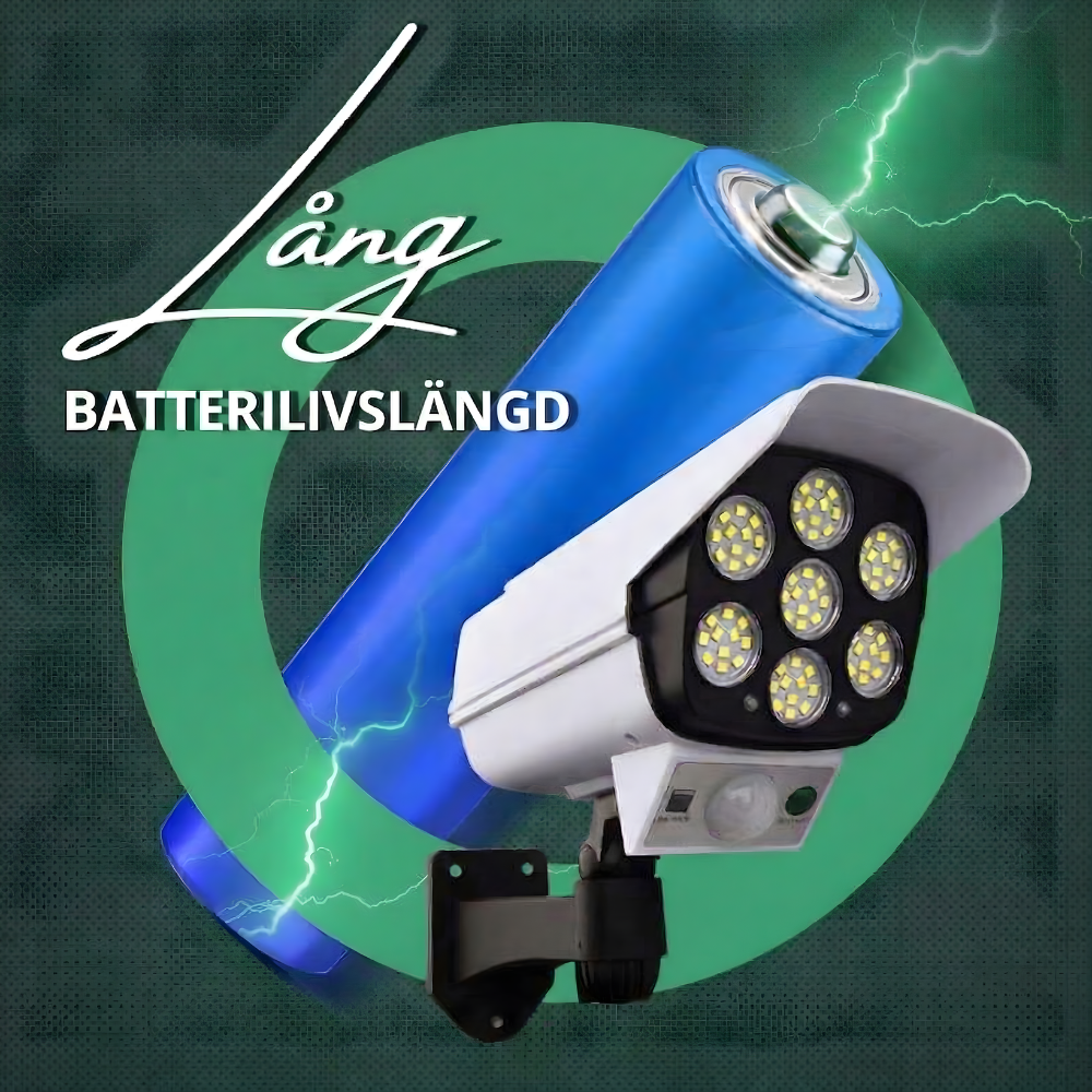 CamGuard™ – Högintensiv Soldriven Rörelsesensor Säkerhetslampa