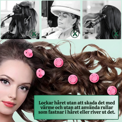 CurlBloom™ – Skonsamt Värmefritt Silikon Hårlockningsset