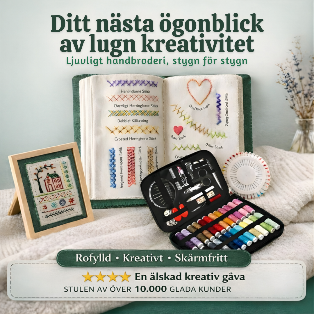 SoftStitch™ – Tygbroderi Övnings- & Lärobok