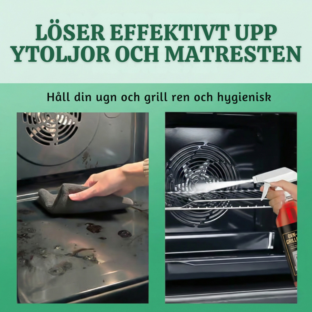 CleanCrust™ – Snabbverkande Ugn- & Grillrengöringsspray