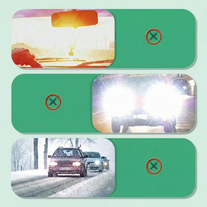 SunDusk™ – Universell 2-i-1 Anti-Bländnings Solskärm för Bil