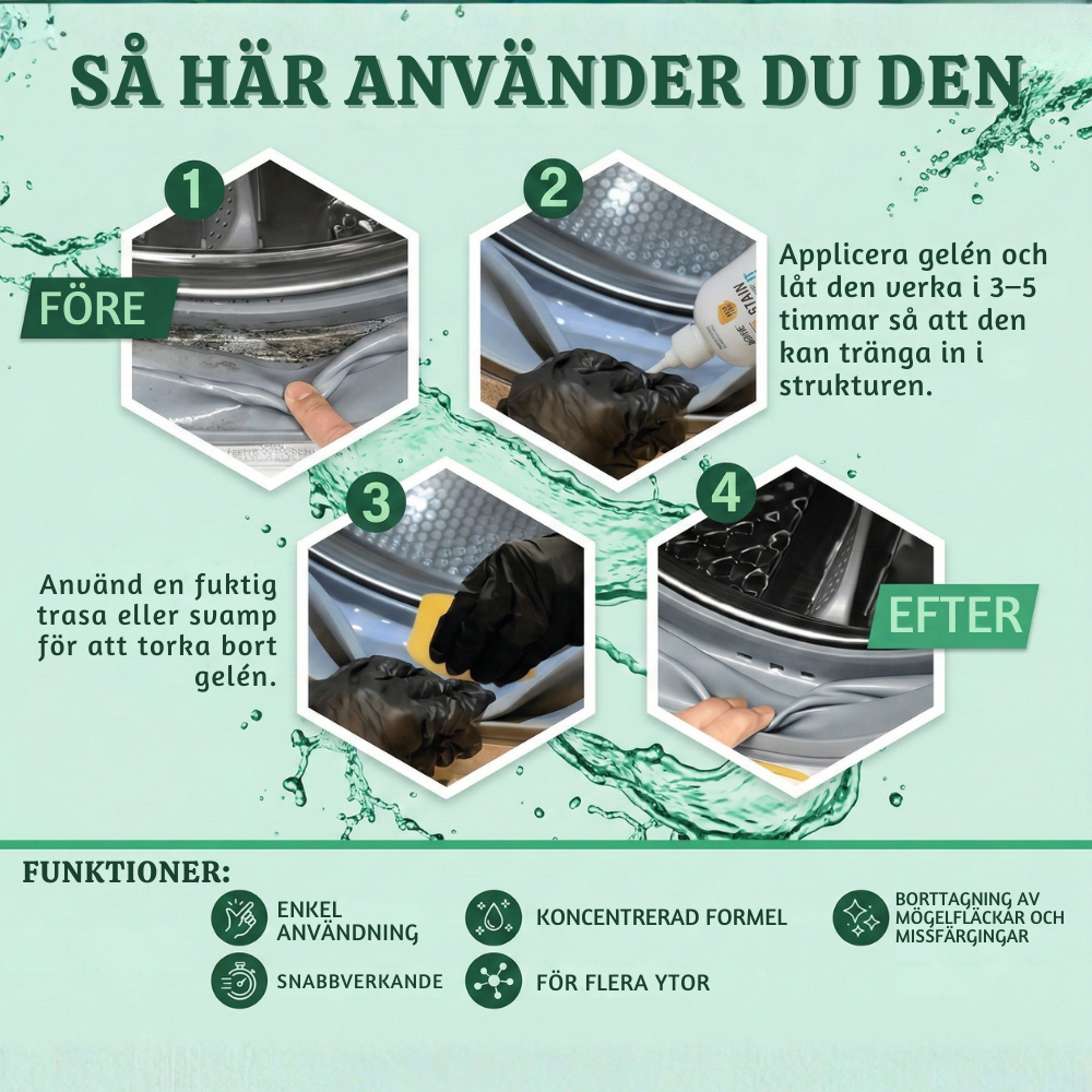 PureClean™ – Ultra-Effektiv Mögel- & Fläckborttagningsgel