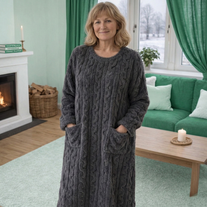 Linnea™ – Mysig Oversize Bärbar Filt Loungedress