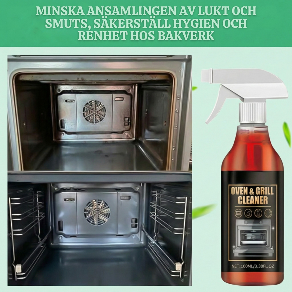 CleanCrust™ – Snabbverkande Ugn- & Grillrengöringsspray