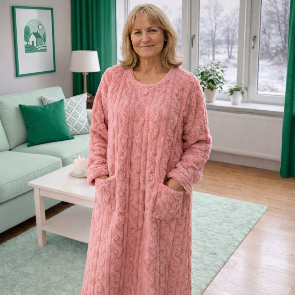 Linnea™ – Mysig Oversize Bärbar Filt Loungedress