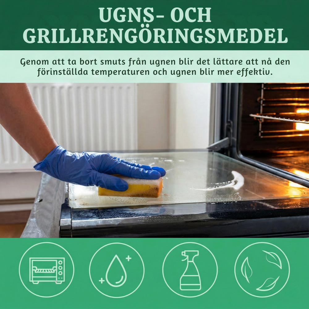 CleanCrust™ – Snabbverkande Ugn- & Grillrengöringsspray