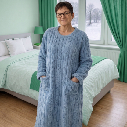 Linnea™ – Mysig Oversize Bärbar Filt Loungedress