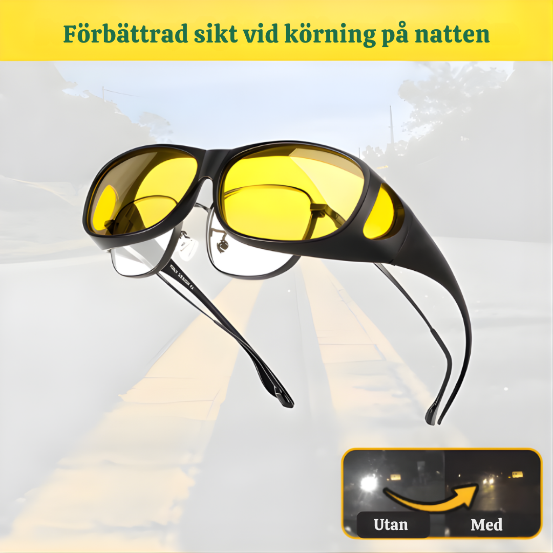 OptiNight™ – Förbättrade Antireflex Nattkörningsglasögon