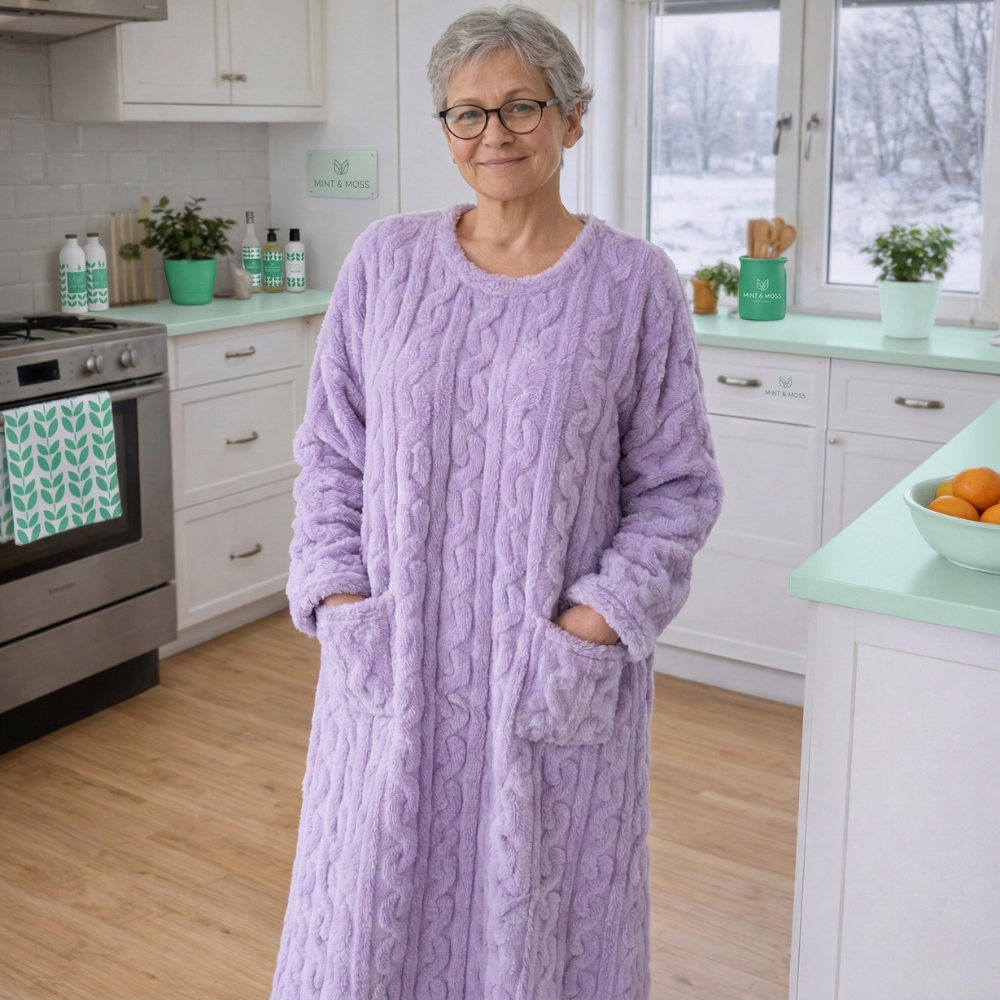 Linnea™ – Mysig Oversize Bärbar Filt Loungedress