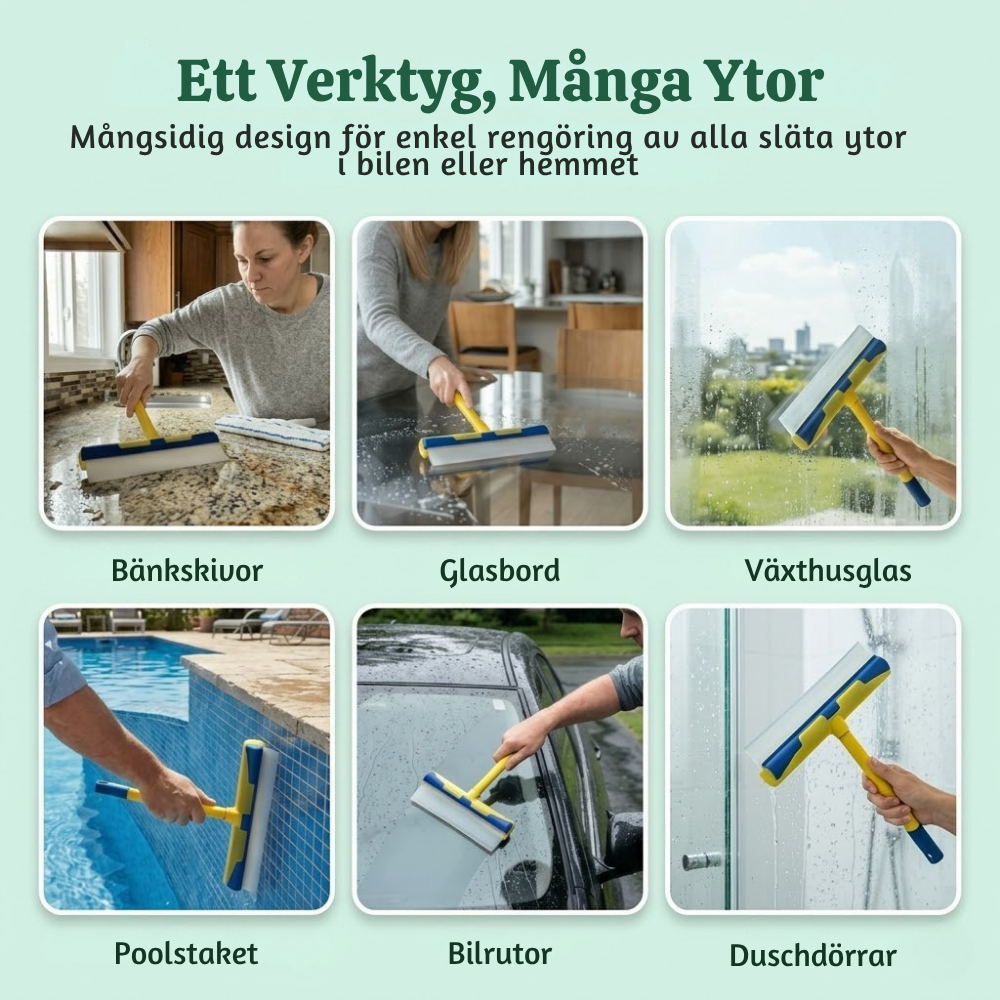 HydroGlide™ – Multiyta Silikon Skrapa Rengöringskit