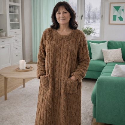 Linnea™ – Mysig Oversize Bärbar Filt Loungedress