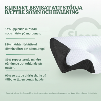 CloudCerv™ – Ergonomisk Memory Foam Kudde med Stöd