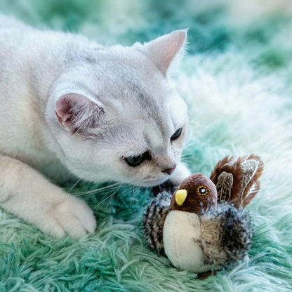 Catfri™ – Interaktivt Kvittrande Fågel Leksak