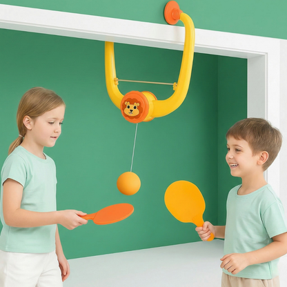 PingJoy™ – Justerbart Hängande Bordtennis Spelset för Dörrkarm