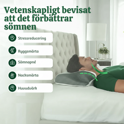 CloudCerv™ – Ergonomisk Memory Foam Kudde med Stöd