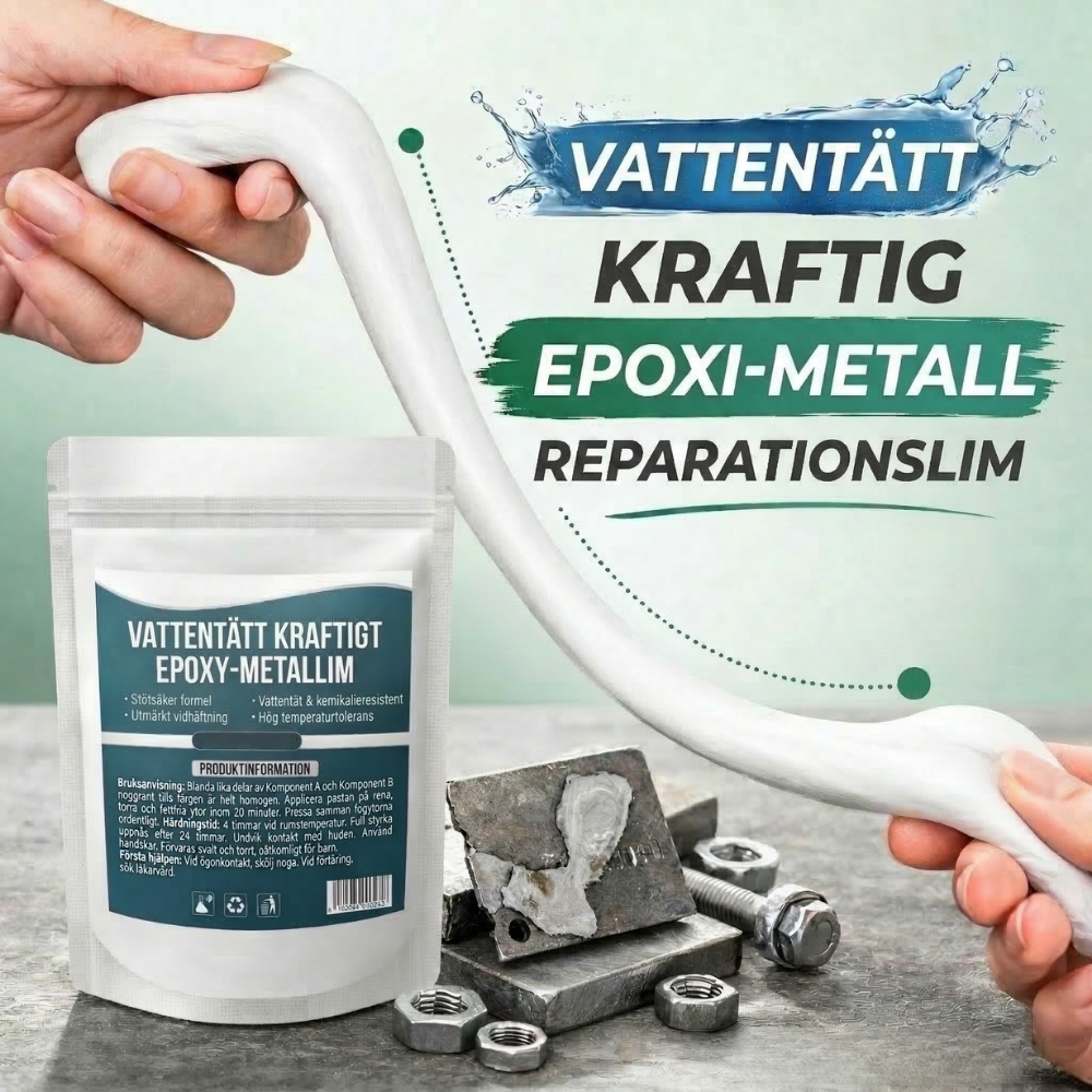 SteelBond™ – Vattentätt Kraftfullt Epoxy Metall Reparationslim