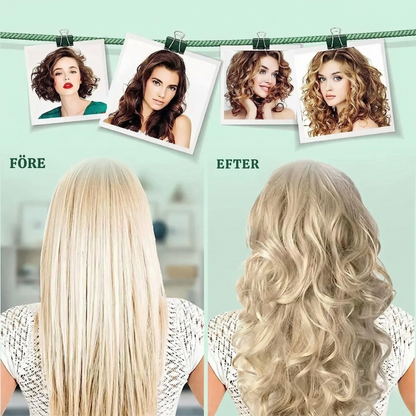 CurlBloom™ – Skonsamt Värmefritt Silikon Hårlockningsset