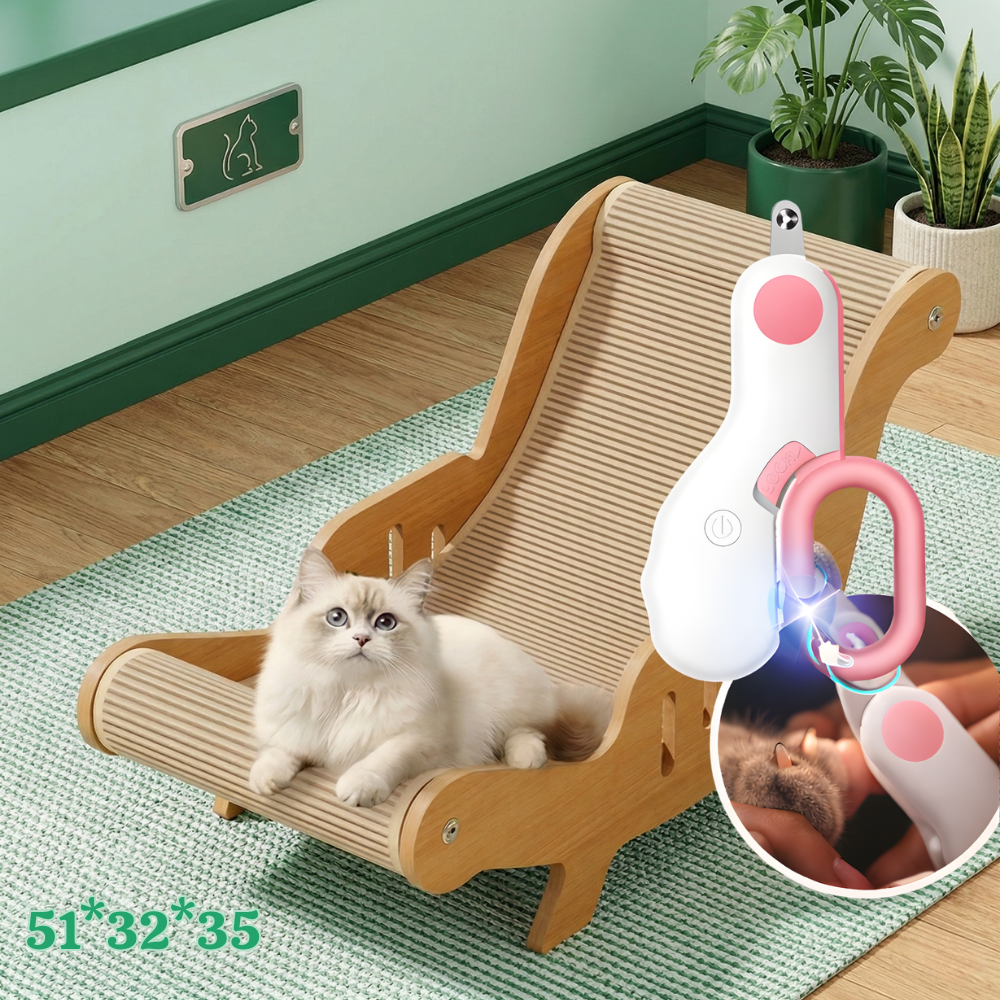 PawHaven™ – Premium 2-i-1 Sisal Klösmöbel Och Bädd För Katter