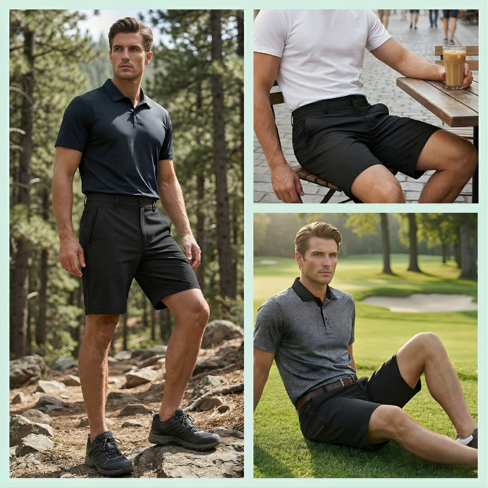 Larsen™ – Snabbtorkande Stretch Performance Shorts för Män
