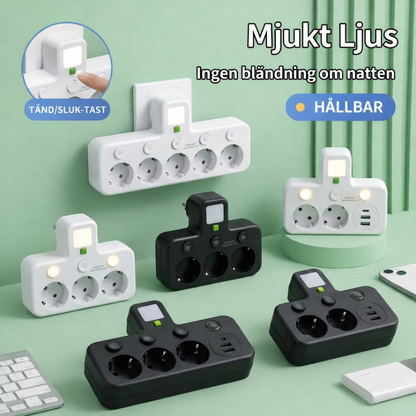 PlugWise™ – Smart Grenuttag med USB Laddningshub