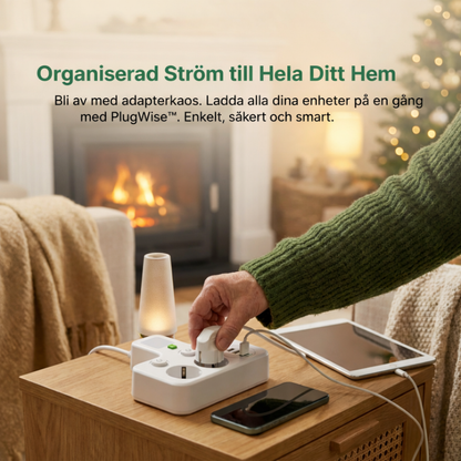 PlugWise™ – Smart Grenuttag med USB Laddningshub