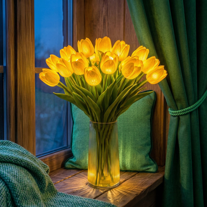 GlowPetal™ – Romantisk LED-Tulpanbukettlampa