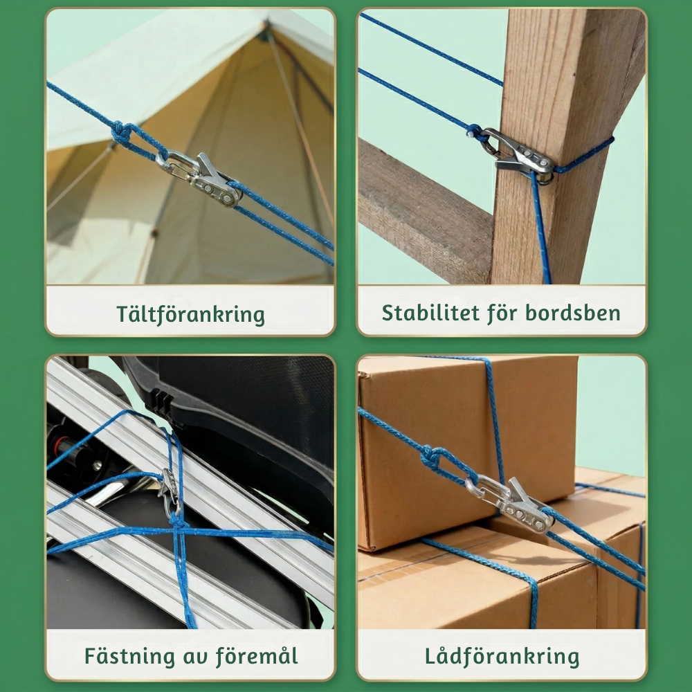 LockRope™ – Automatisk Repspännings Clip Verktyg