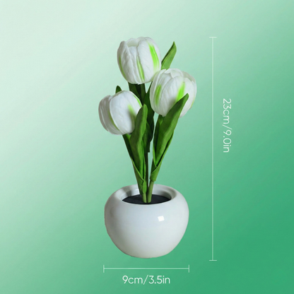 FloraLume™ – Romantisk Tulpan LED Nattlampa